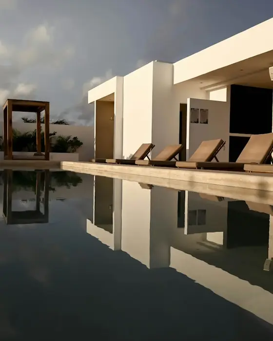 Modern villa with an infinity-edge pool